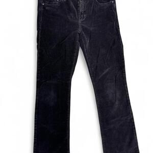 Faded black corduroy pants